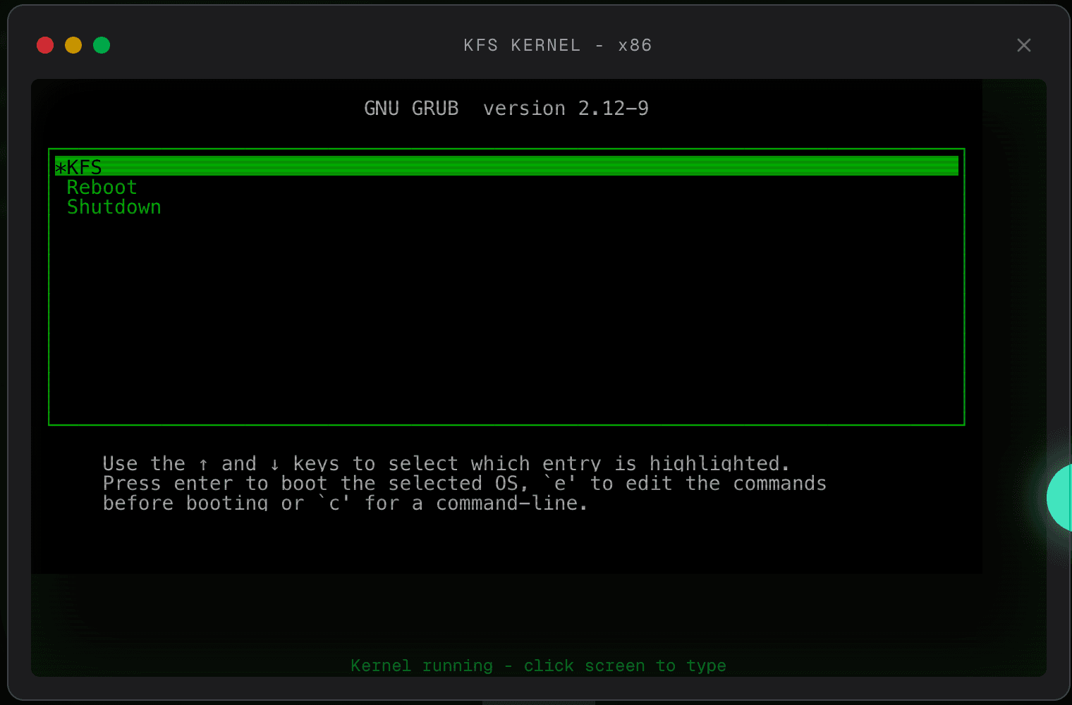 Kernel From Scratch (KFS)
