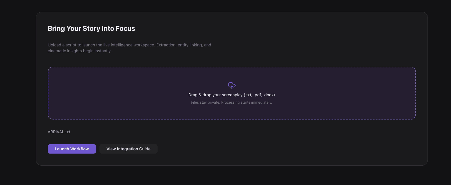 Screenplay to Storyboard